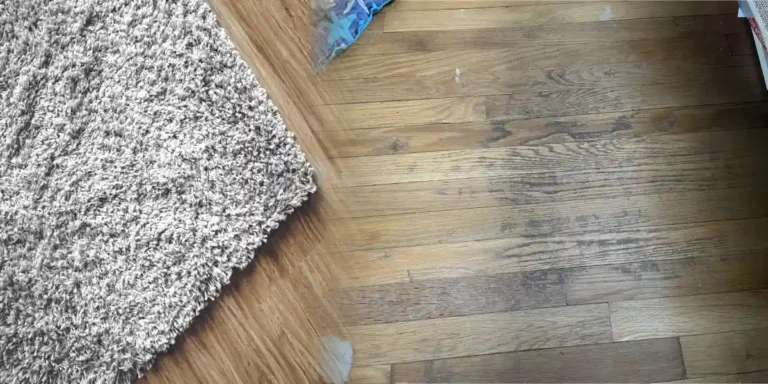 Remove carpet pad stain from hardwood floors