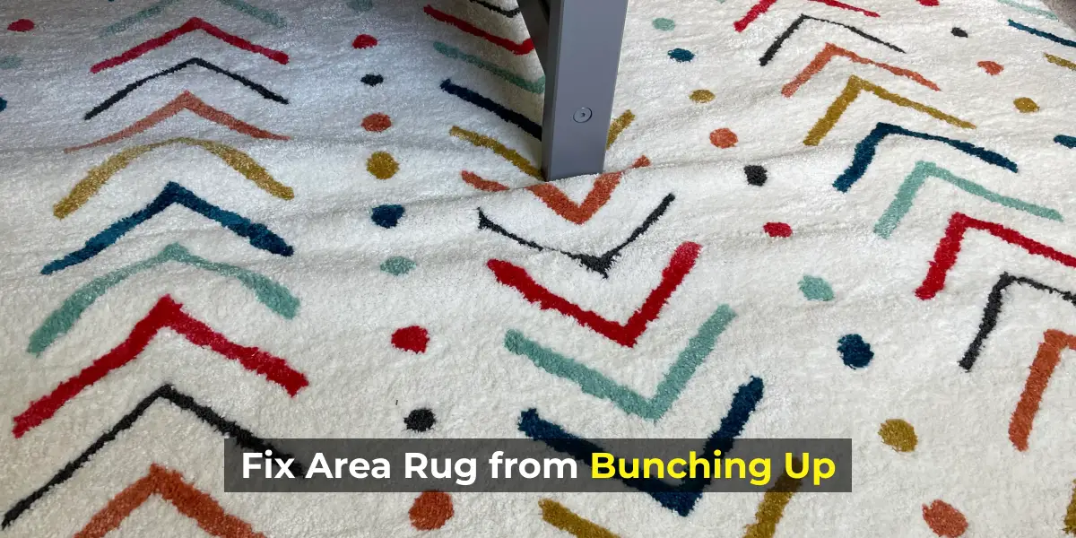 Fix area rug from bunching up